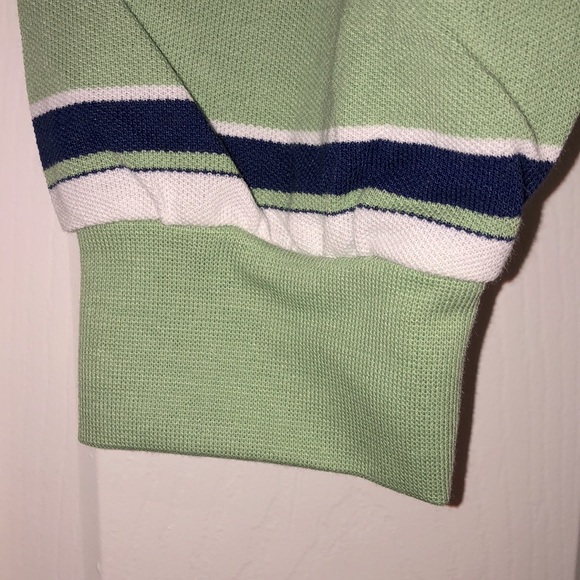 Buck & Buck Men’s Celery Green Long Sleeve Polo Shirt - Picture 6 of 10